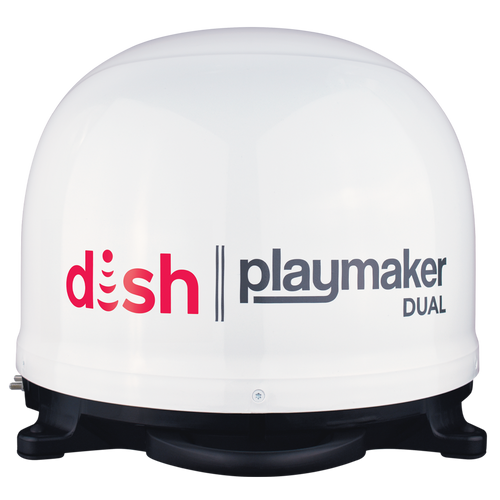 DISH Playmaker Dual Portable Automatic Satellite Antenna - White
