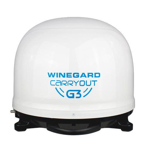 Carryout G3 Automatic Portable Satellite TV Antenna - White