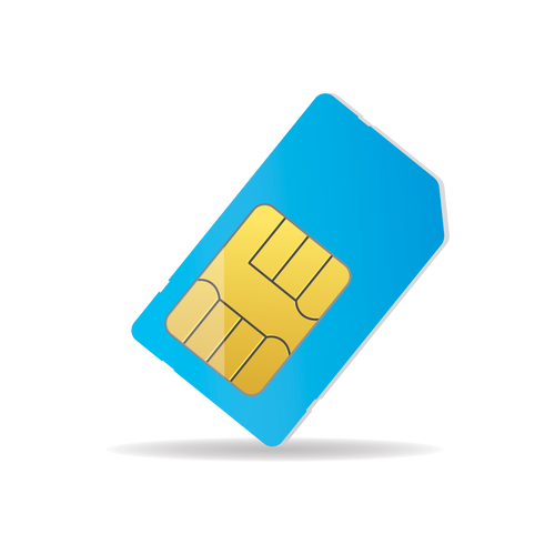 Graphic of a replacement SIM card