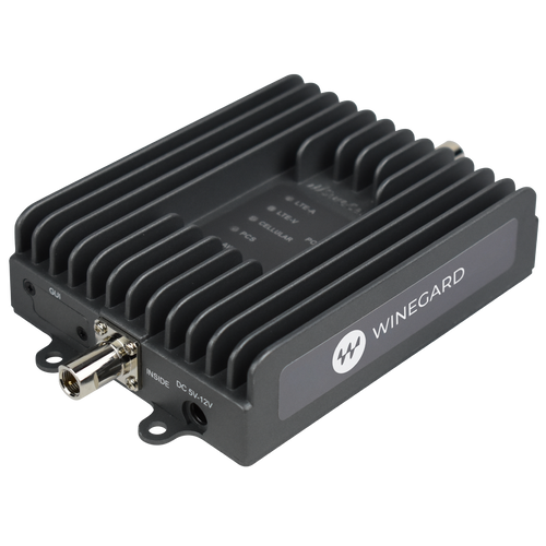 RangePro Cellular Signal Booster for RVs Enhances Voice, Text, and 4G LTE - IDU side angle